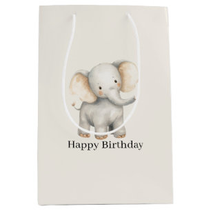 Safari Olifant Verjaardag Medium Cadeauzakje