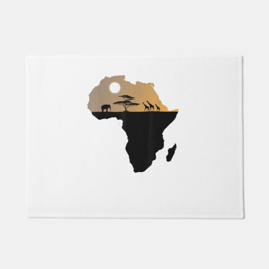 safari op het afrikaanse continent deurmat (Voorkant)