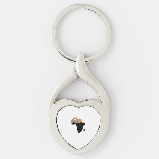 safari op het afrikaanse continent sleutelhanger (Voorkant)