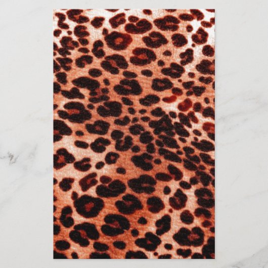 Safari oranje kunst briefpapier (Voorkant)