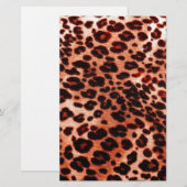 Safari oranje kunst briefpapier (Voorkant / Achterkant)