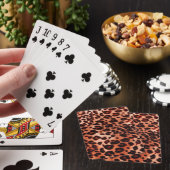 Safari oranje kunst pokerkaarten (Insitu)