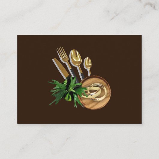 Safari Outdoor Bruiloft Receptie Enclosure Kaart (Achterkant)