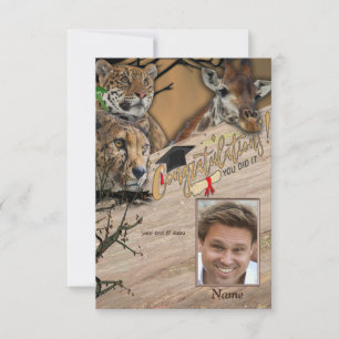 Safari Outdoor RSVP-kaart RSVP Kaartje