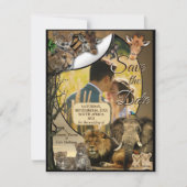 Safari Outdoor Save the Date Aankondiging (Voorkant)