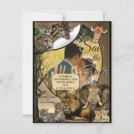 Safari Outdoor Save the Date Aankondiging