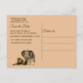 Safari Outdoor Save the Date Aankondigingskaart (Achterkant)