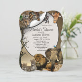 Safari Outdoor Vrijgezellenfeest Kaart (Staand voorkant)