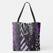 Safari Paars Tote Bag (Achterkant)