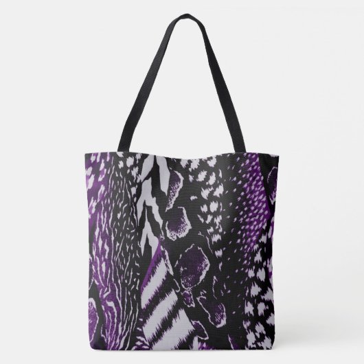 Safari Paars Tote Bag (Achterkant)
