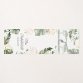 Safari Palm Bladeren Nieuwgetrouwd Botanisch Schri Yogamat (Voorkant (horizontaal))