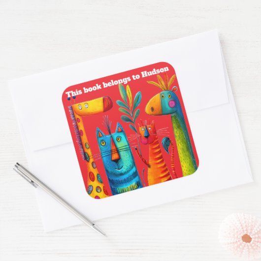 Safari Pals Abstract Sticker (Envelop)