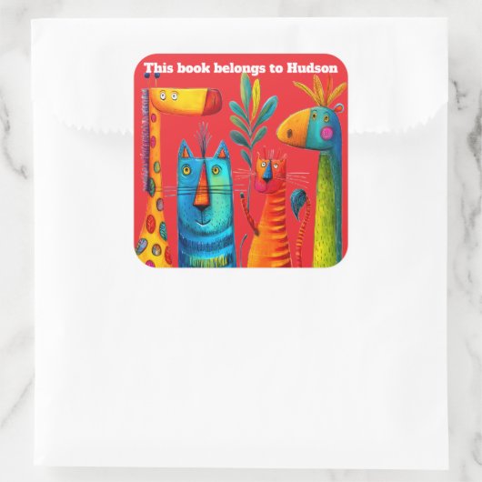 Safari Pals Abstract Sticker (Tas)