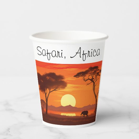  safari papieren bekers (Voorkant)