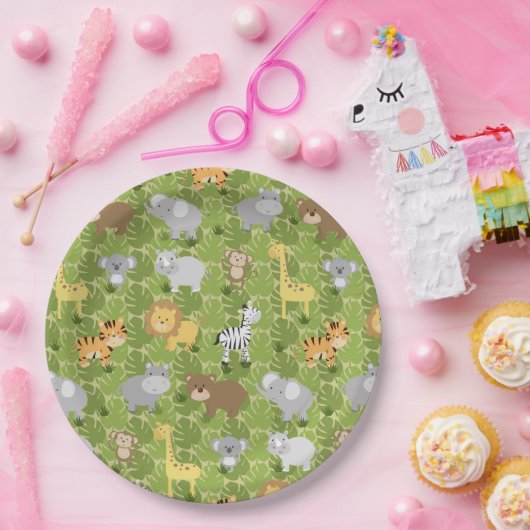 Safari Papieren Bordje (Feest)