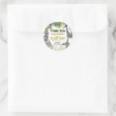 Safari Party Animal Dank je Sticker (Tas)