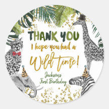 Safari Party Animal Dank je Sticker