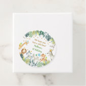 Safari Party Animal Oerwoud Birthday Bedankjes Labels (In situ)