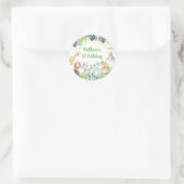 Safari Party Animal Oerwoud Birthday Ronde Sticker (Tas)