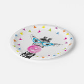 Safari Party Animals Wild Giraffe Jungle Birthday Papieren Bordje (Gekanteld)