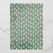 Safari Party Animals Wild One Boy 1st Birthday Folie Uitnodiging (Achterkant)