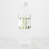 Safari Party Dieren Verjaardag Zoo Wild Party Waterfles Etiket (Achterkant)