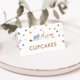 Safari Party Dieren Verjaardagsfeestje Voedseltent Klantenkaartje