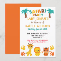 Safari Party Genderneutraal Baby shower