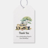 Safari Party Gift Label Cadeaulabel (Voorkant)