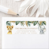 Safari Party Return Address Label (Insitu)