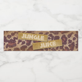 Safari Party Waterflesetiket Waterfles Etiket