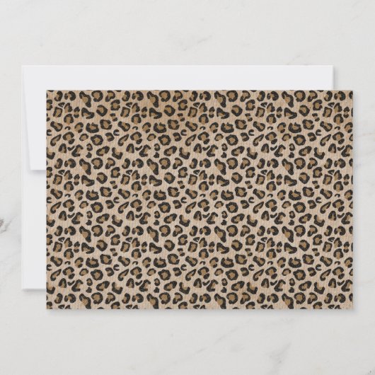 Safari Passport Baby shower Uitnodiging (Achterkant)