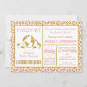 Safari Passport Baby shower Uitnodiging (Voorkant)