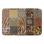 Safari patchwork Large Bath Mat (Voorkant)