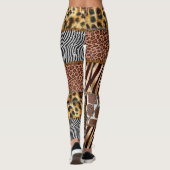 Safari patchwork-Leggings Leggings (Achterkant)