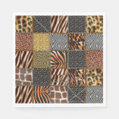 Safari patchwork Papieren servetten (Voorkant)