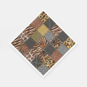 Safari patchwork Papieren servetten (Hoek)