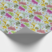 safari-patroon cadeaupapier (Hoek)