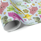 safari-patroon cadeaupapier (Rol Hoek)