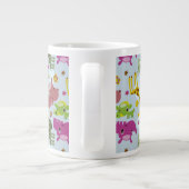 safari-patroon grote koffiekop (Achterkant)