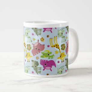safari-patroon grote koffiekop