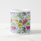 safari-patroon grote koffiekop (Voorkant)