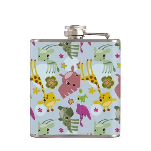 safari-patroon heupfles (Achterkant)