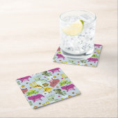 safari-patroon kartonnen onderzetters (Insitu)