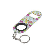 safari-patroon mini flessenopener (Achterkant Gekanteld)