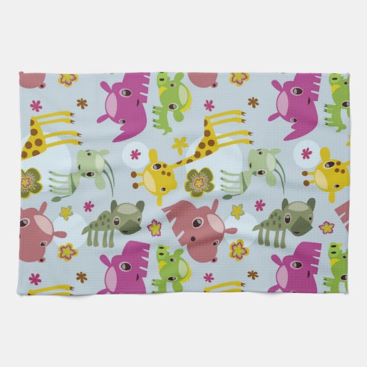 safari-patroon theedoek (Horizontaal)