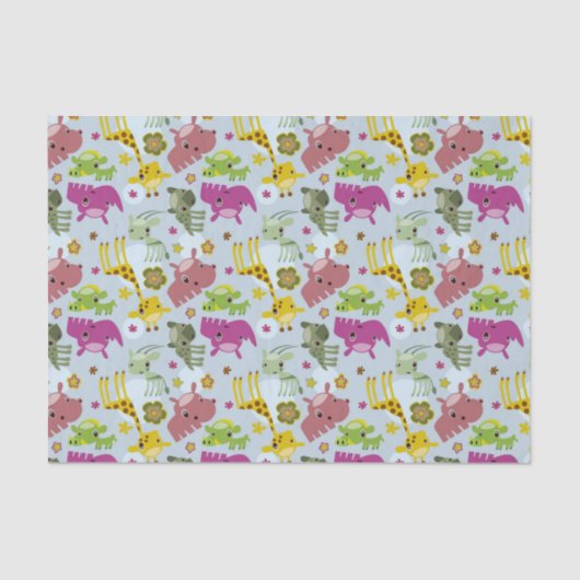 safari-patroon tissuepapier (Voorkant)