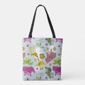 safari-patroon tote bag (Achterkant)
