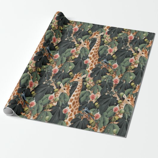 Safari Pattern Cadeaupapier (Uitgerold)