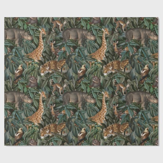 Safari Pattern Cadeaupapier (Vlak)